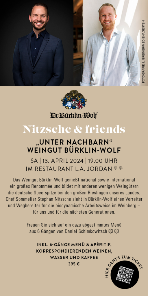 Veranstaltung Nitzsche & Friends - "Unter Nachbarn " Weingut Bürklin-Wolf