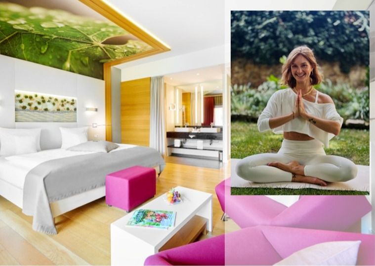 Yoga & Champagner Arrantement im Sommer 2026